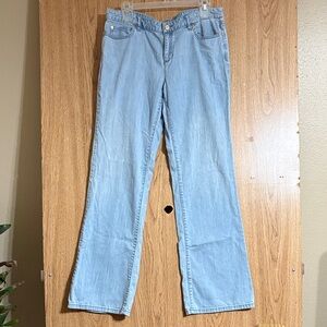 Michael Kors Light Blue Flare Jeans